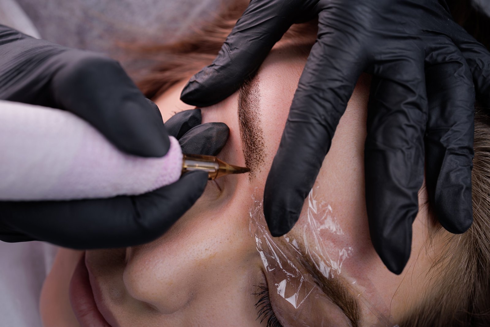permanent eyebrow makeup pmu procedure